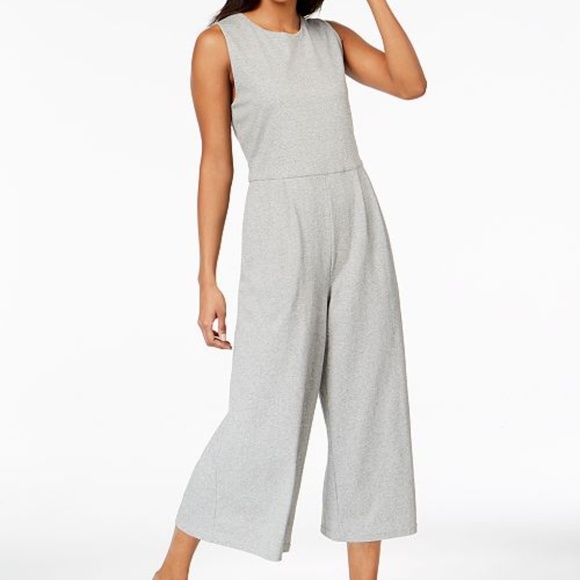 gray cotton jumpsuit